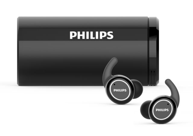 Philips 2019: True Wireless Sportkopfhörer TAST702BK/00 Philips 2019: True Wireless Sportkopfhörer TAST702BK/00
