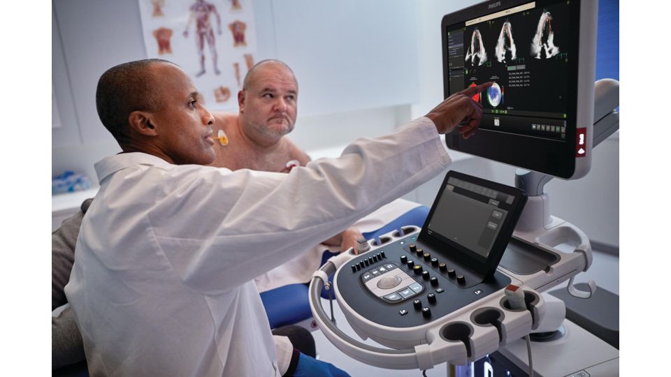 Transcend Plus Ultrasound system in use