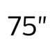 75 palců