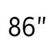 86 palců