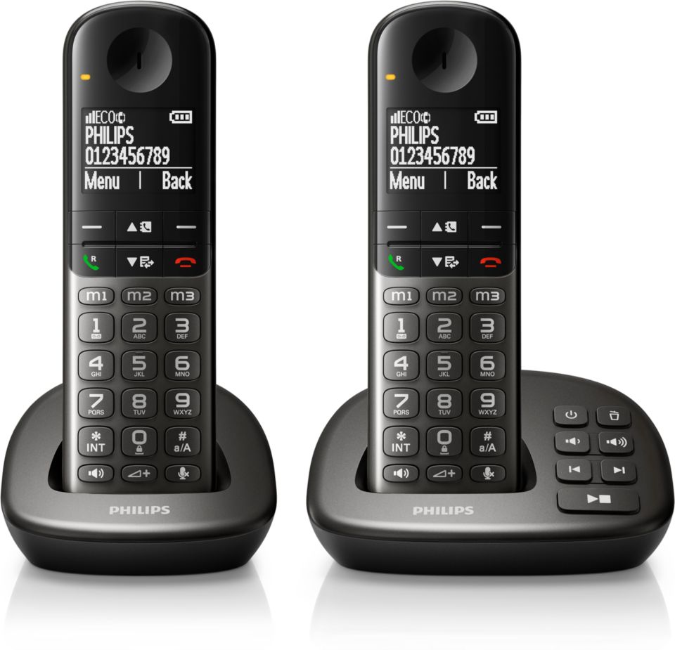 Schnurlostelefon mit Anrufbeantworter XL4952DS/38 | Philips