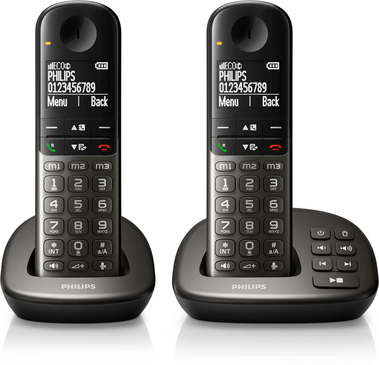 Cordless phone with answering machine XL4952DS/38 Philips