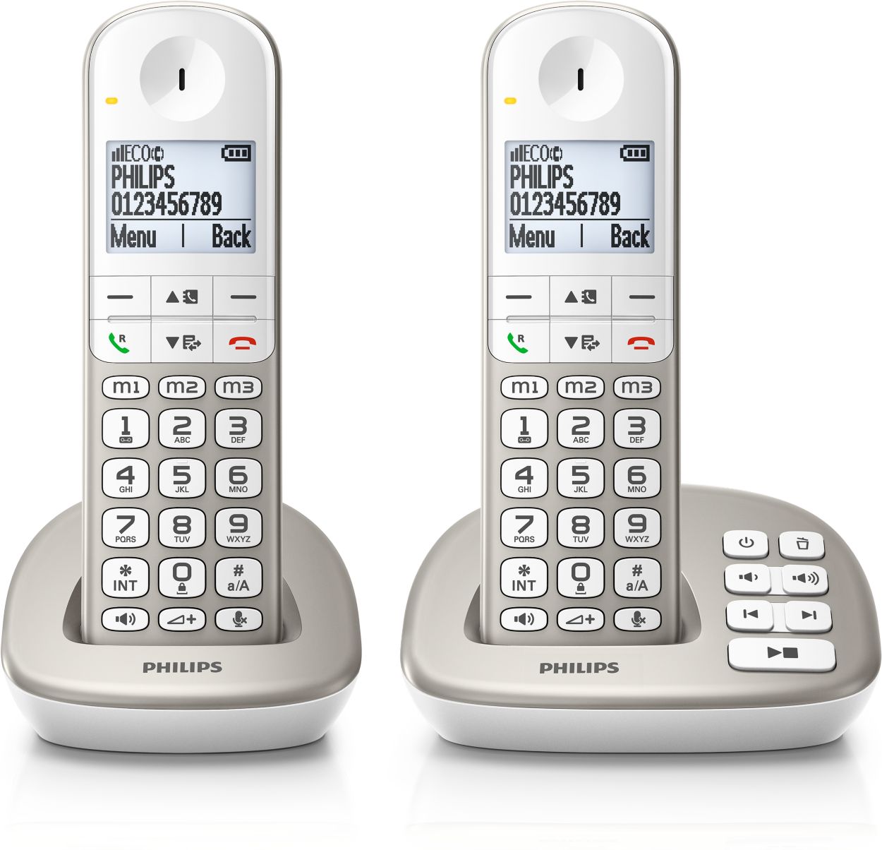 Téléphone Fixe Sans Fil Avec Répondeur,2 Combinés Avec Grand Écran  Rétroéclairé Pour Un Affichage Ultra Lisible,Fonction B[x63] - Cdiscount  Téléphonie