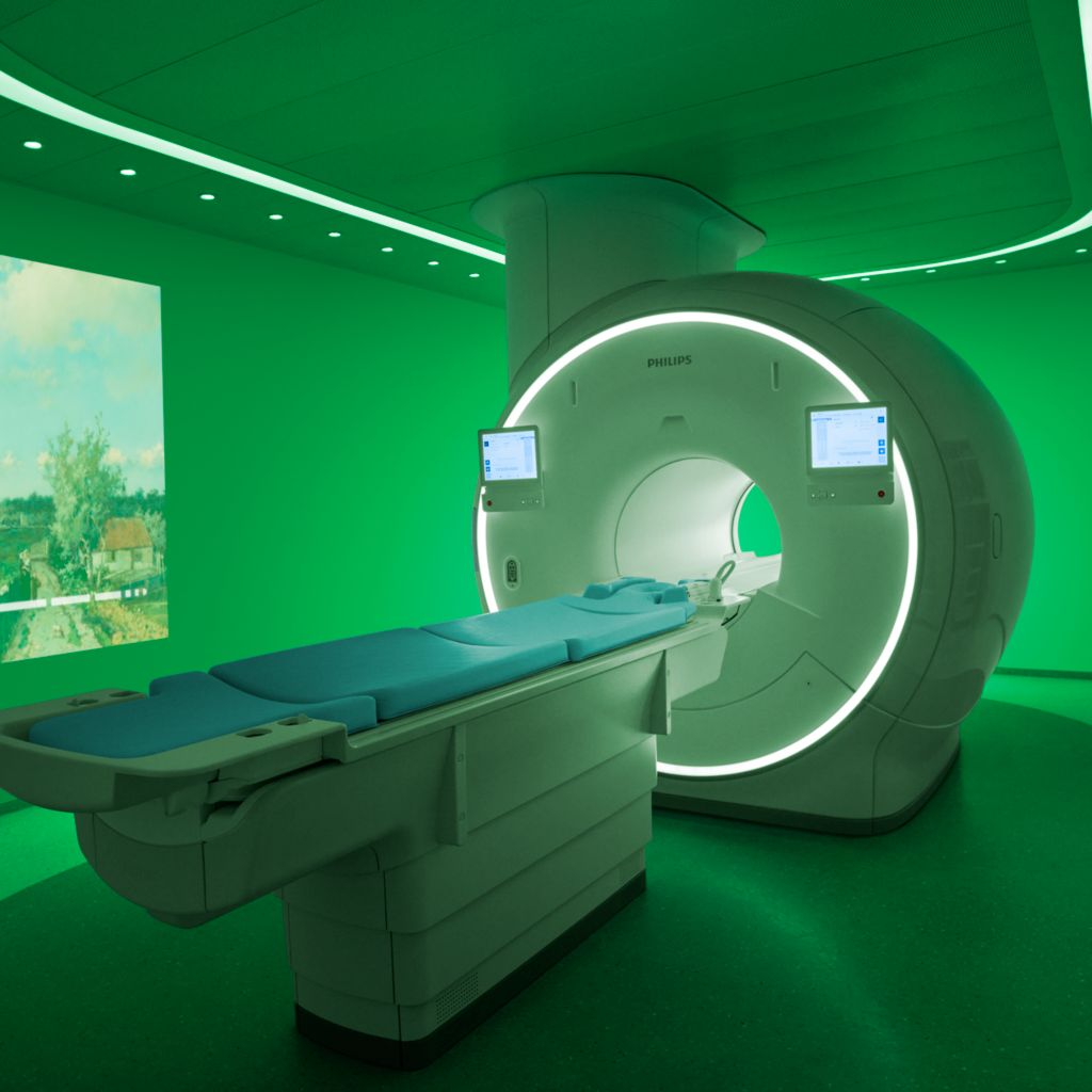 MRI machine in green environment