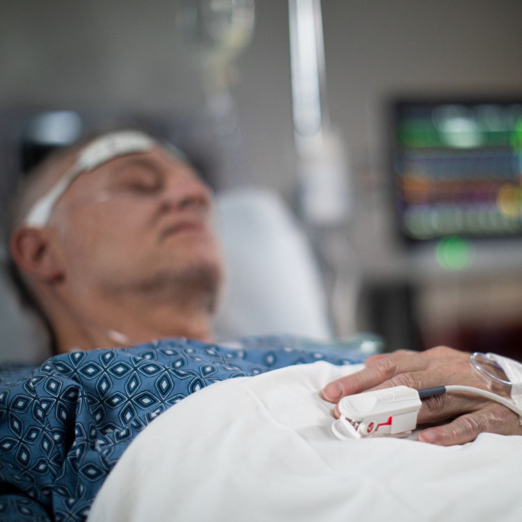 Patient peacefully sleeping