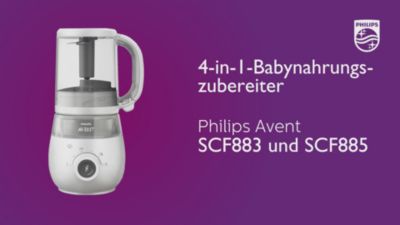 Cleaning the jar and descaling water tank Philips Avent 4-in-1 Healthy Baby Food Maker SCF883 SCF885