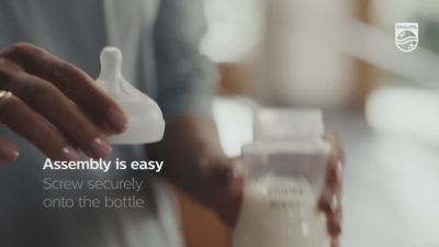How to assemble the Philips Avent Natural Response bottle with AirFree vent