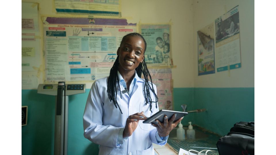 Healthcare worker in Kenya