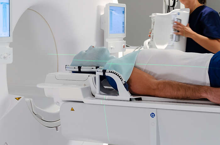 MacroMedics mask being used in radiotherapy