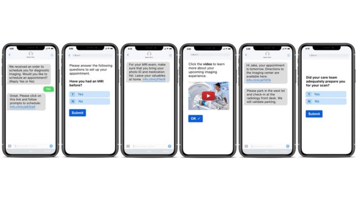 Mobile Phones Showcasing Philips Patient Management Solution