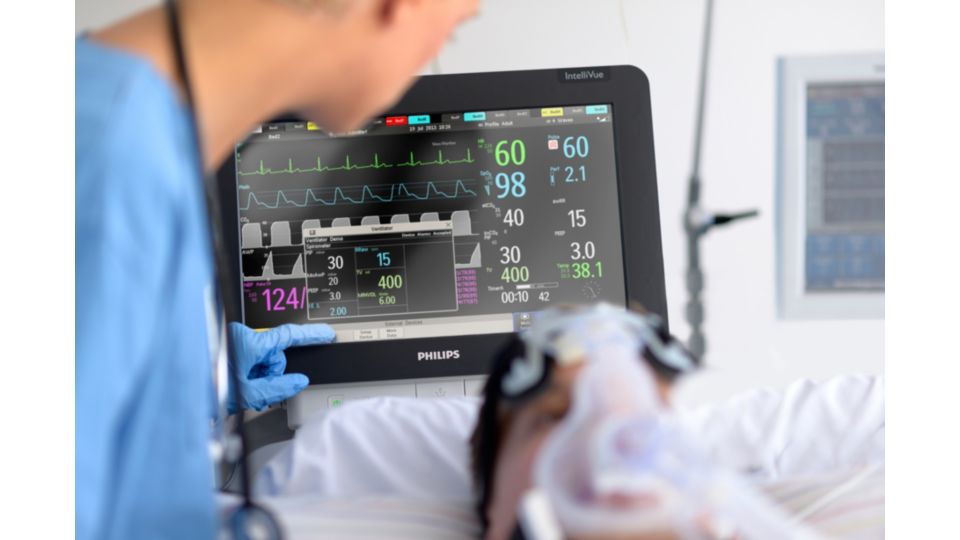 Philips MX550 IntelliVue Portable Bedside Patient Monitor