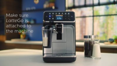 Support movie how to clean the Philips 4300 LatteGo Espresso series