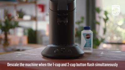 Support movie how to descale the SENSEOÂ® Original Plus Coffee pad machine