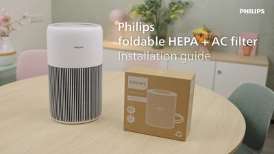 foldable filter, FY2200/30, video, English, instructions