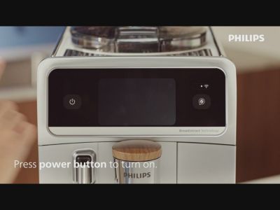 Support movie that explains how to install the Philips Café Aromis 8000 Espresso series for first time use
