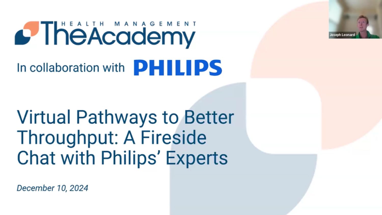 Health Management Academy webinar