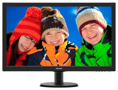 Philips ☆【美品】PHILIPS 273V5LHAB/11 ワイド液晶モニター 27インチ フルHD（1920x1080）DVIx1/D-Subx1/HDMIx1 ケーブル付属 動作品