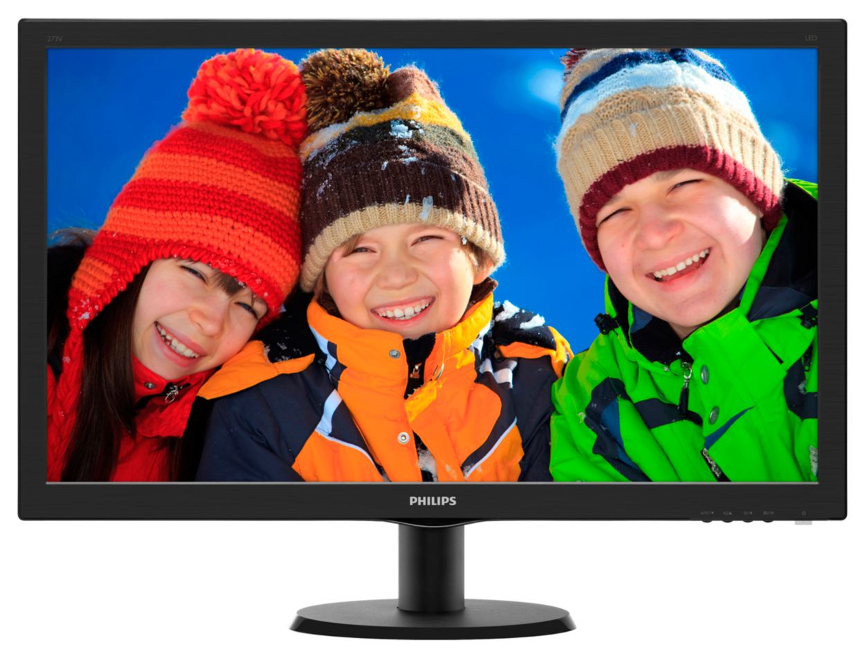 PHILIPS 27型LED液晶モニター 273V5LHAB/11 VESA規格 - ディスプレイ