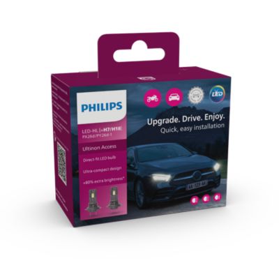 Philips Racing Vision GT200 H7 55W Two Bulbs Headlight Low Beam Upgrade  Stock OE