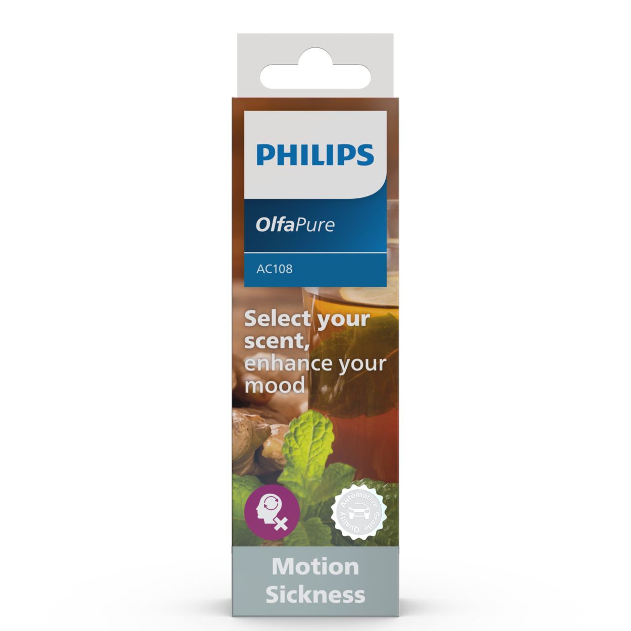 OlfaPure 7300 Car Aroma Cartridge - Motion Sickness LUMAC108BLKX1