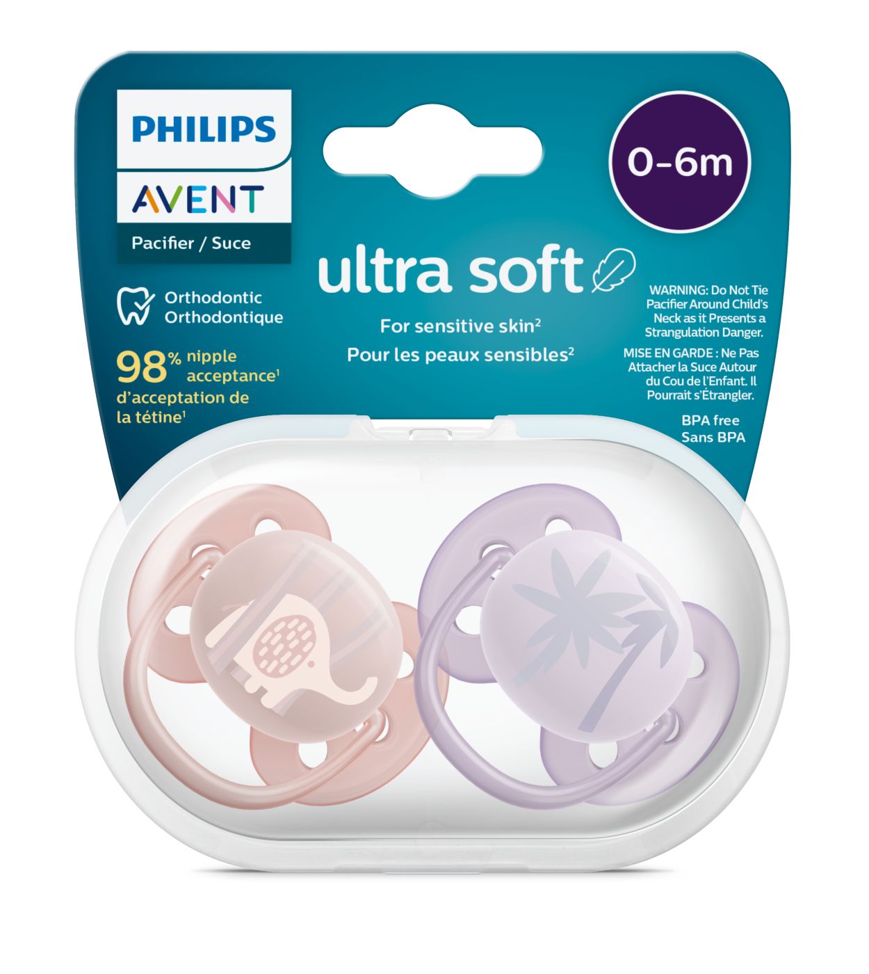Chupete Ultra Soft Philips Avent SCF092/01 0-6 Meses