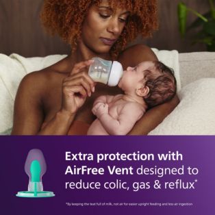 Avent Natural Response Bottle (plastic Air Free Vent) giftset for newborns