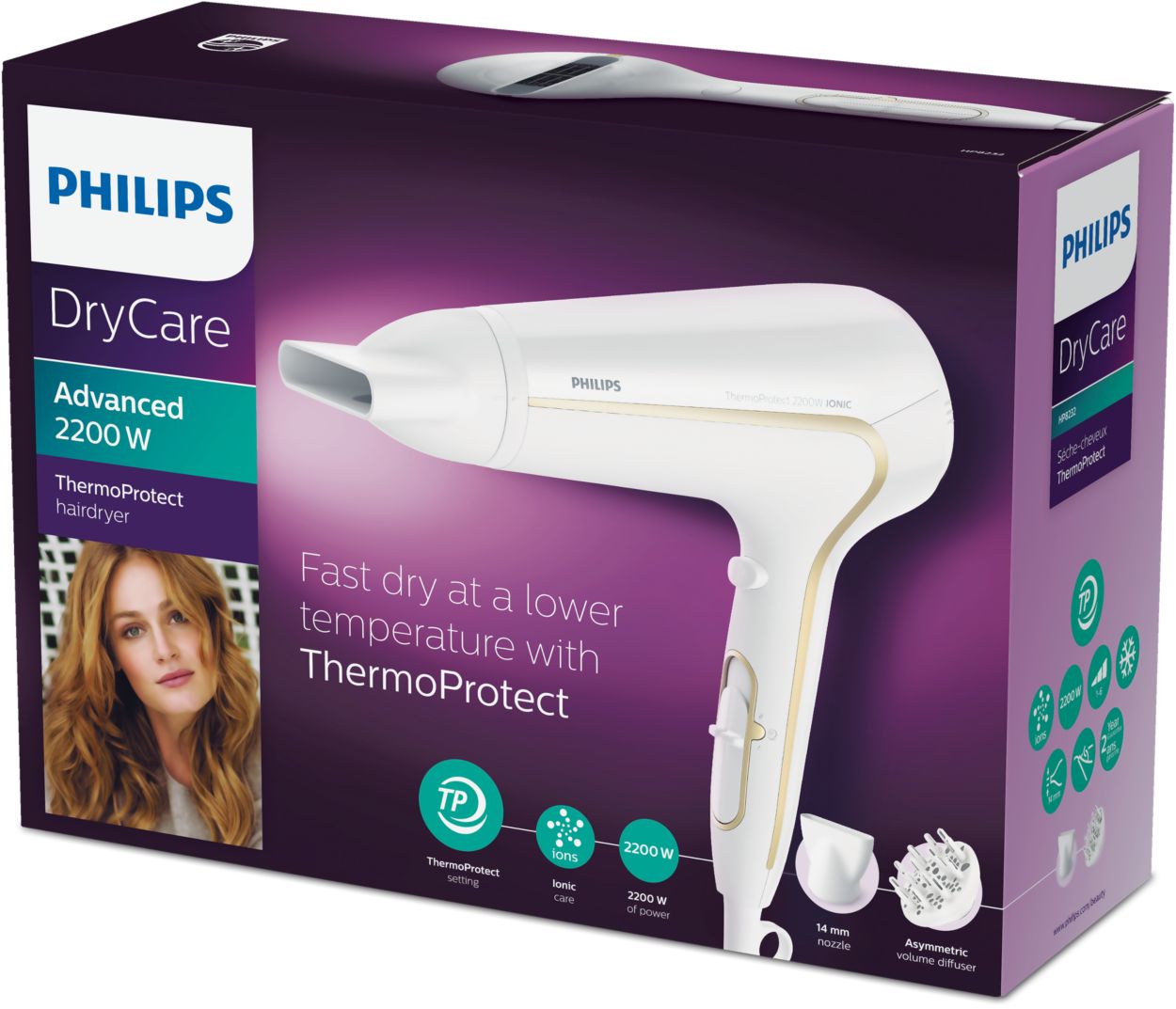 Secador pelo best sale philips drycare