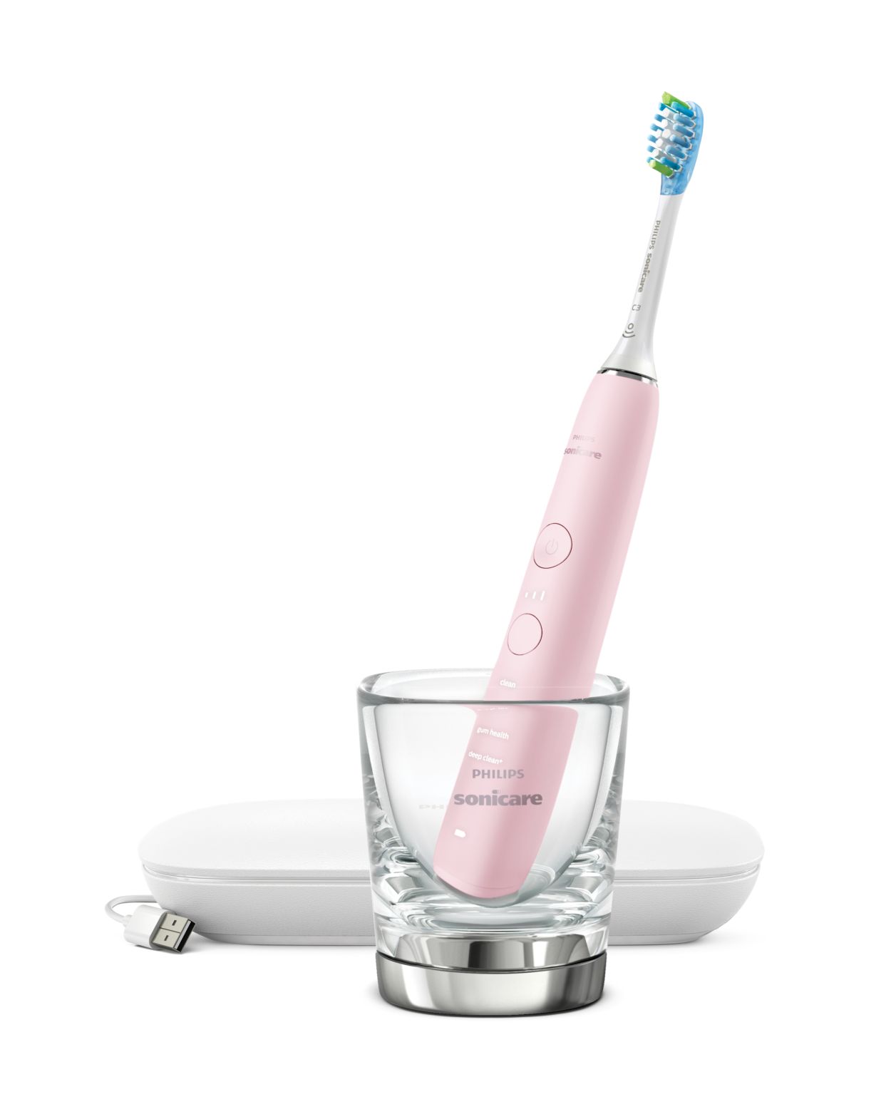 Continent Berri Mevrouw DiamondClean 9000 Elektrische sonische tandenborstel met app - Roze  HX9911/29 | Sonicare
