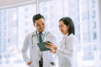 Doctors Discussing Patient Information