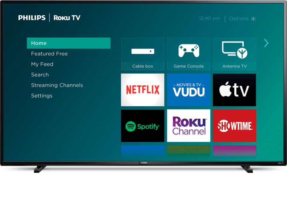 Philips 65 Class 4K Ultra HD (2160p) Roku Smart LED TV (65PFL4864/F7 W) 