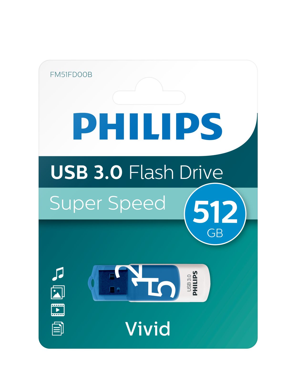 USB Flash Drive FM51FD00B/07 | Philips