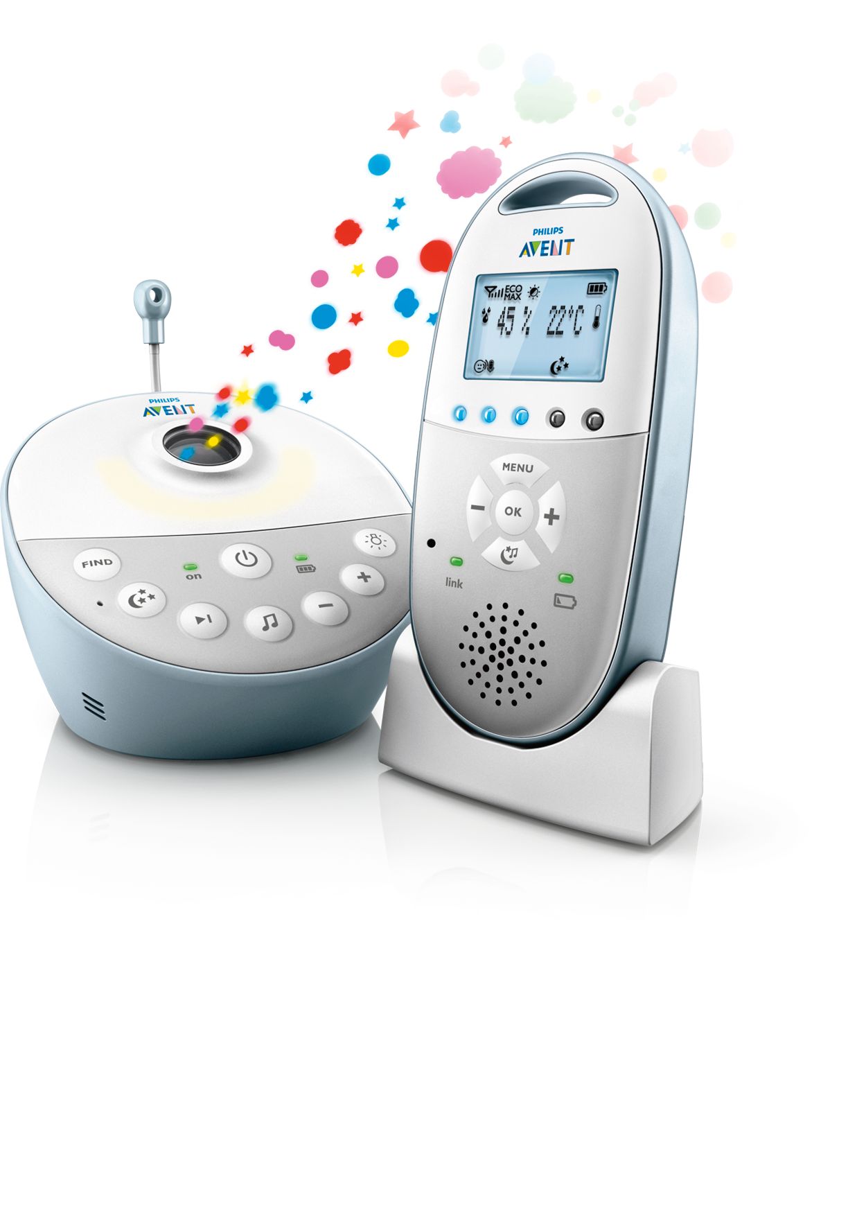 Audio Monitors Écoute-bébé DECT SCD580/00