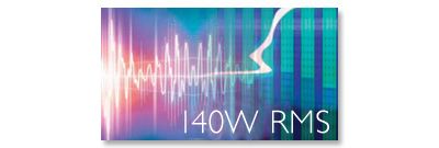 140 W RMS total output power