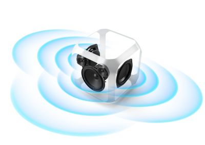 Powerful sound with extra-heavy bass