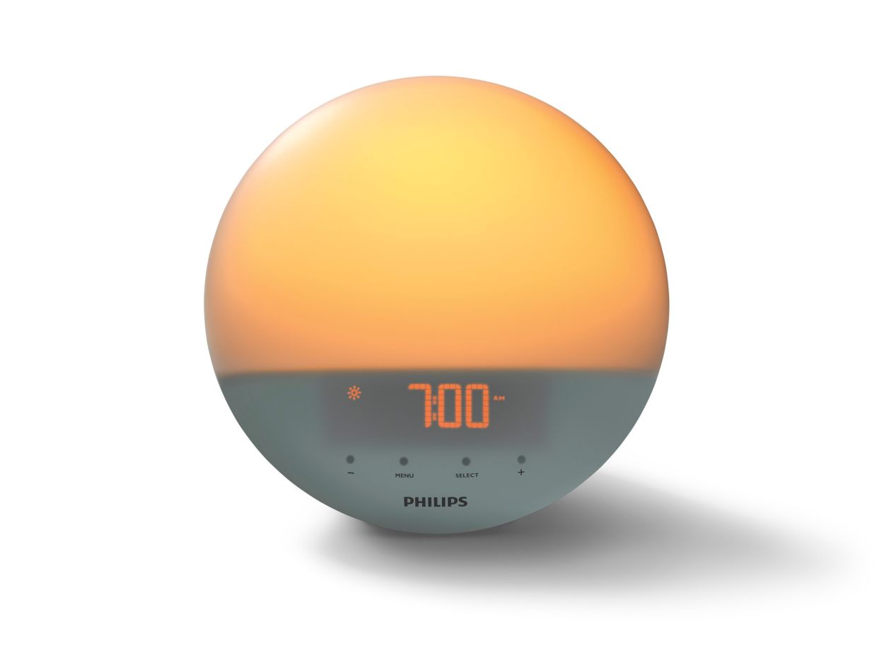 Philips Wake-up Light with Colored Sunrise, Sunset Simulation and New  PowerBackUp+ Feature, HF3520/60 