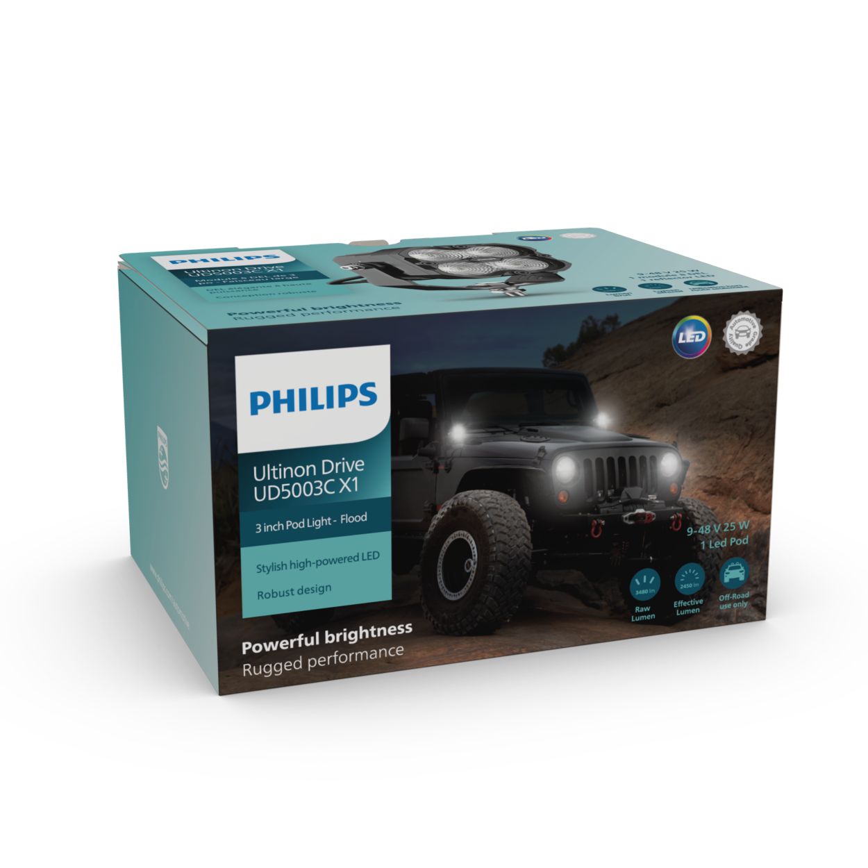Ultinon Drive 5003C 3 inch cube pod light - Flood LUMUD5003CX1/50 | Philips