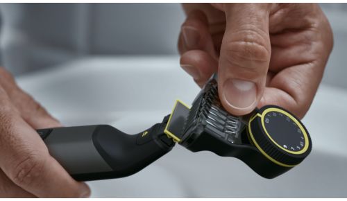 Der Präzisionskamm verfügt über 12 Längeneinstellungen (0,5 bis 9 mm)