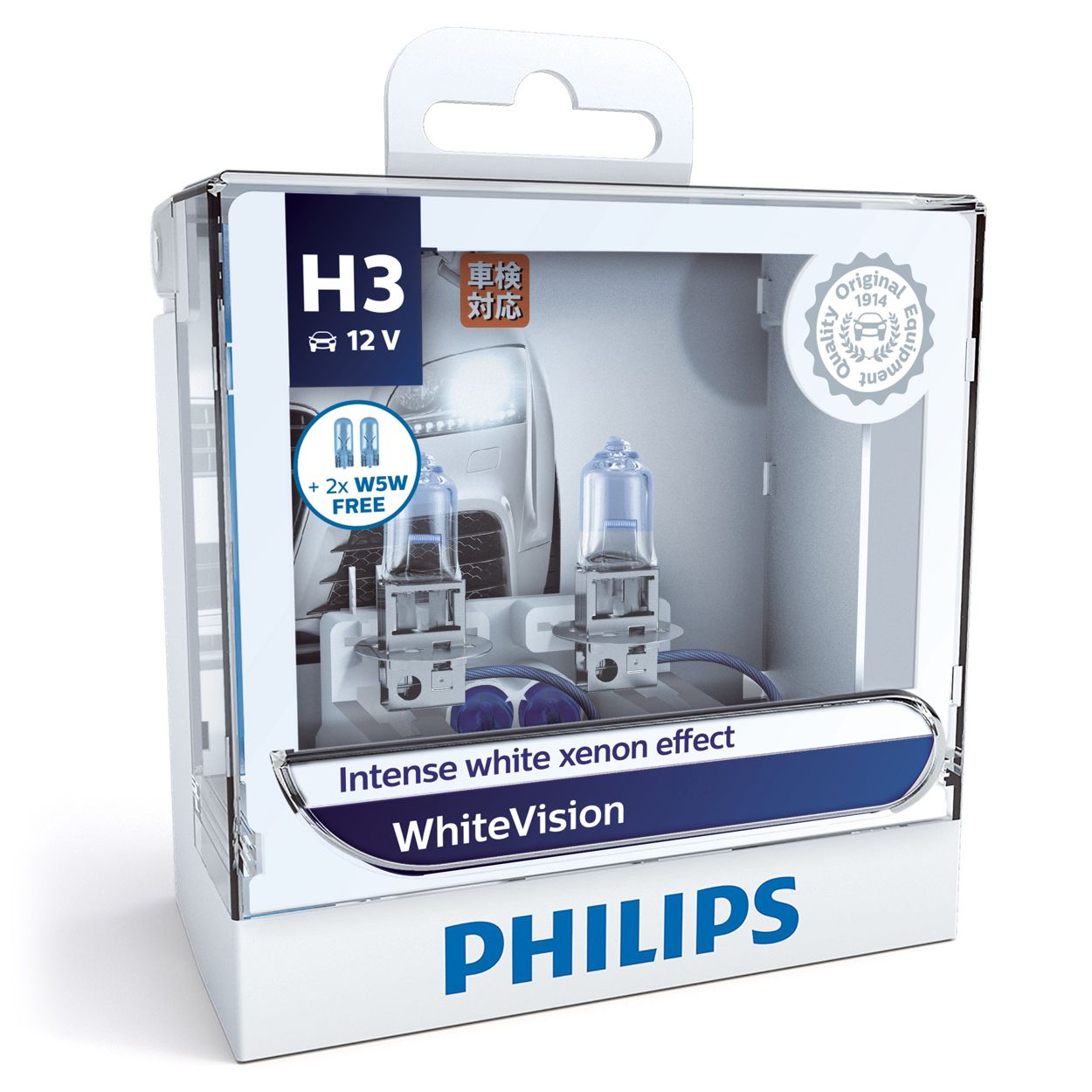 Philips H3 12v 55w Pk22s Premium Vision Original Car Fog Light