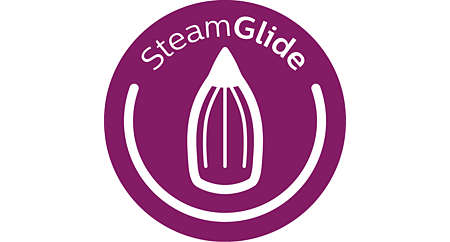 La piastra antigraffio SteamGlide garantisce scorrevolezza ottimale