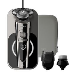 Shaver S9000 Prestige Elektrischer Nass- und Trockenrasierer, Series 9000