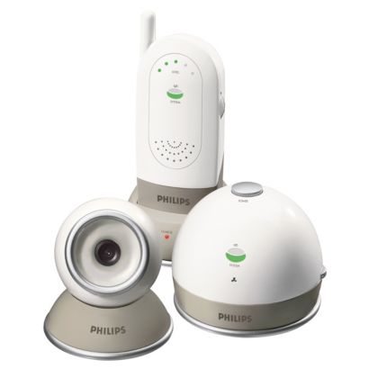 Cámara infantil en color y vigilabebés en una sola unidad