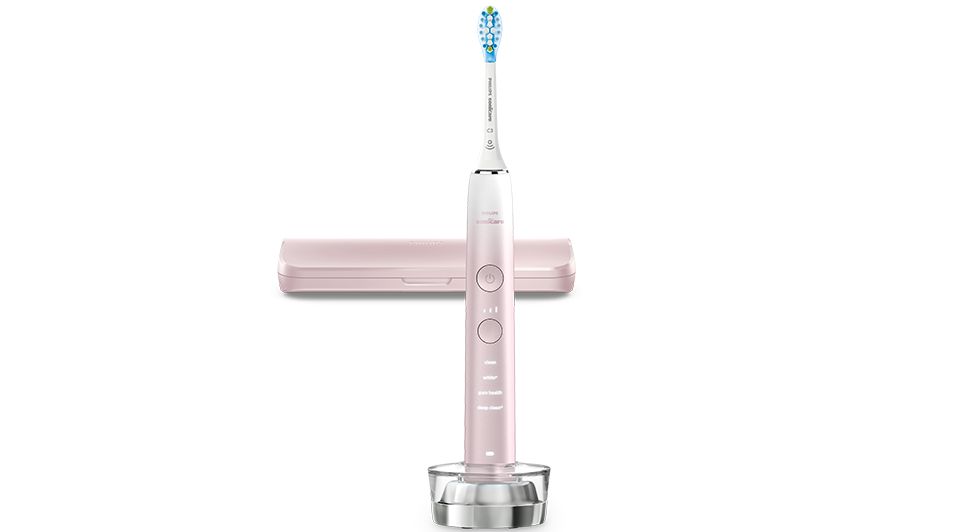 Cepillo dental eléctrico con 3 repuestos y 5 funciones Pink