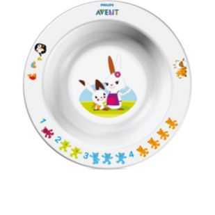 Plato hondo pequeño infantil 6m+