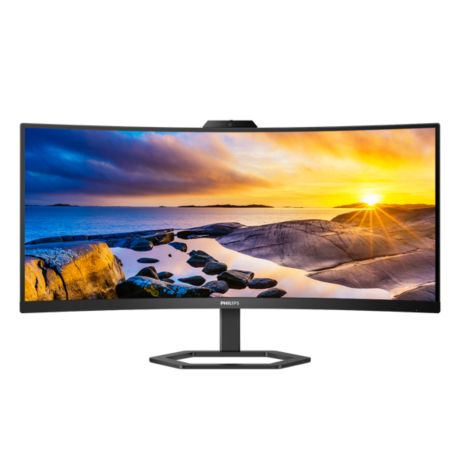 34E1C5600HE/89 Monitor شاشة LCD مع كاميرا ويب بميزة Windows Hello