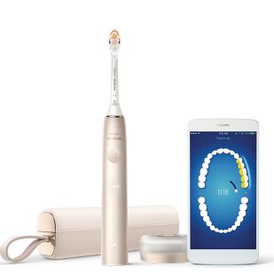 Sonicare DiamondClean Prestige Sonic electric toothbrush with SenseIQ - Champagne