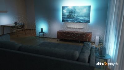 النظام المنزلي اللاسلكي من Philips المشغّل بواسطة DTS Play-Fi