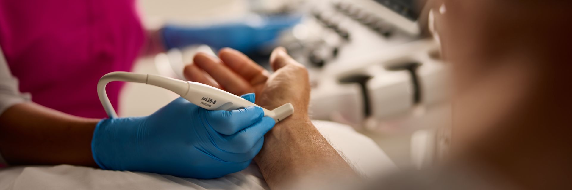 Patient in ultrasound