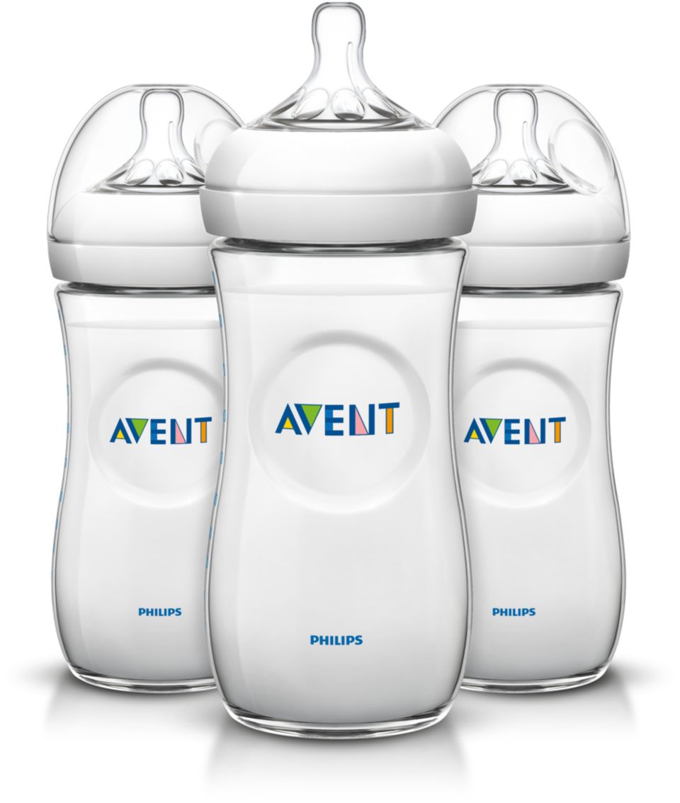 Avent - SCF696/17 - Biberon Natural 330ml - 3 mois et + (Débit moyen)