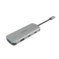 双 USB-C 插座集线器扩展到 4 端口迷你集线器。