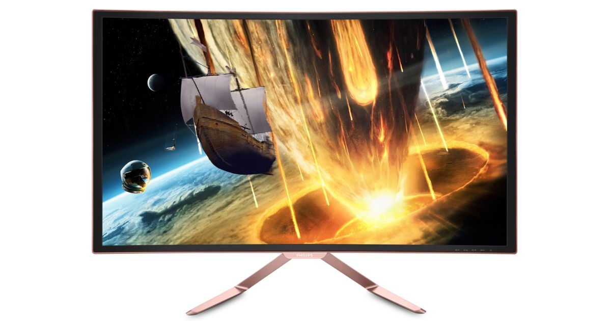 PHILIPS 328C6QDSK/11 31.5 湾曲モニター ローズゴールド フル HD カーブド液晶ディスプレイ 328C6QDSK/11 | Philips